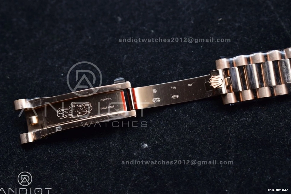 RG 904L Bracelet Weight) QF Edition Steel Original V5 (Gain Square Diamond Grey DayDate 36 President with 671 vr3255 on Dial Best 0208